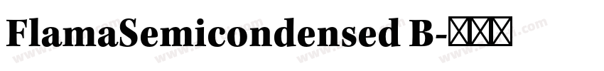 FlamaSemicondensed B字体转换
